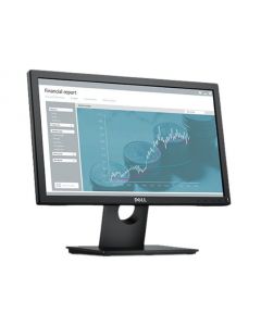 Dell LED E2016HV Black 19.5" HD  TN Monitor, 1366 x 768, 600:1, 200cd/m2, D-Sub, VESA Mountable with DP adapter