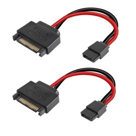 6 Pin SATA Power to 2 x 15 Pin SATA (2 HDD, 1 ODD)