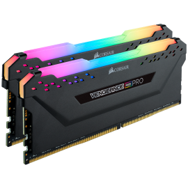 Corsair VENGEANCE® RGB PRO 16GB (2 x 8GB) DDR4 DRAM 3200MHz C16 Memory Kit — Black