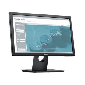 Dell LED E2016HV Black 19.5" HD TN Monitor, 1366 x 768, 600:1, 200cd/m2, D-Sub, VESA Mountable with DP adapter