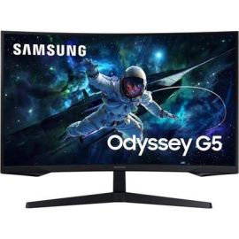 Samsung T55 27 inch FHD 1000R Curved 75Hz Gaming Monitor Bezel Less (LC27T550FDMXUE) -NS