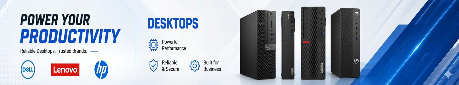 Business desktops from Dell, HP and Lenovo at Xcell Direct